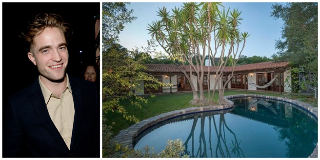 Former vampire for hire and current designer cologne god Robert Pattinson spent $2.2 million on this two-bedroom, two-bathroom Hollywood Hills 