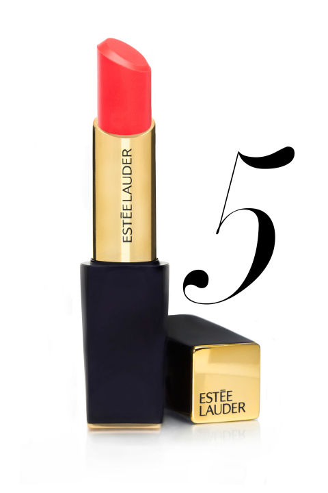 <p><strong>Estée Lauder </strong>Pure Color Envy Shine Sculpting Lipstick in Surreal Sun, $30, <a href="http://www.esteelauder.com/product/631/29792/Product-Catalog/Makeup/Pure-Color-Envy-Shine/Sculpting-Shine-Lipstick">esteelauder.com</a>.</p>
