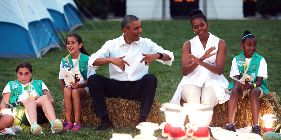 At the first-ever White House Campout, 2015
