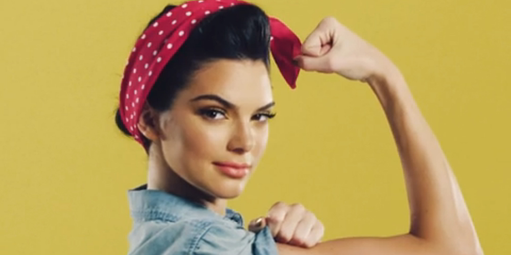 Kendall Jenner As Rosie The Riveter For Rock The Vote Campaign