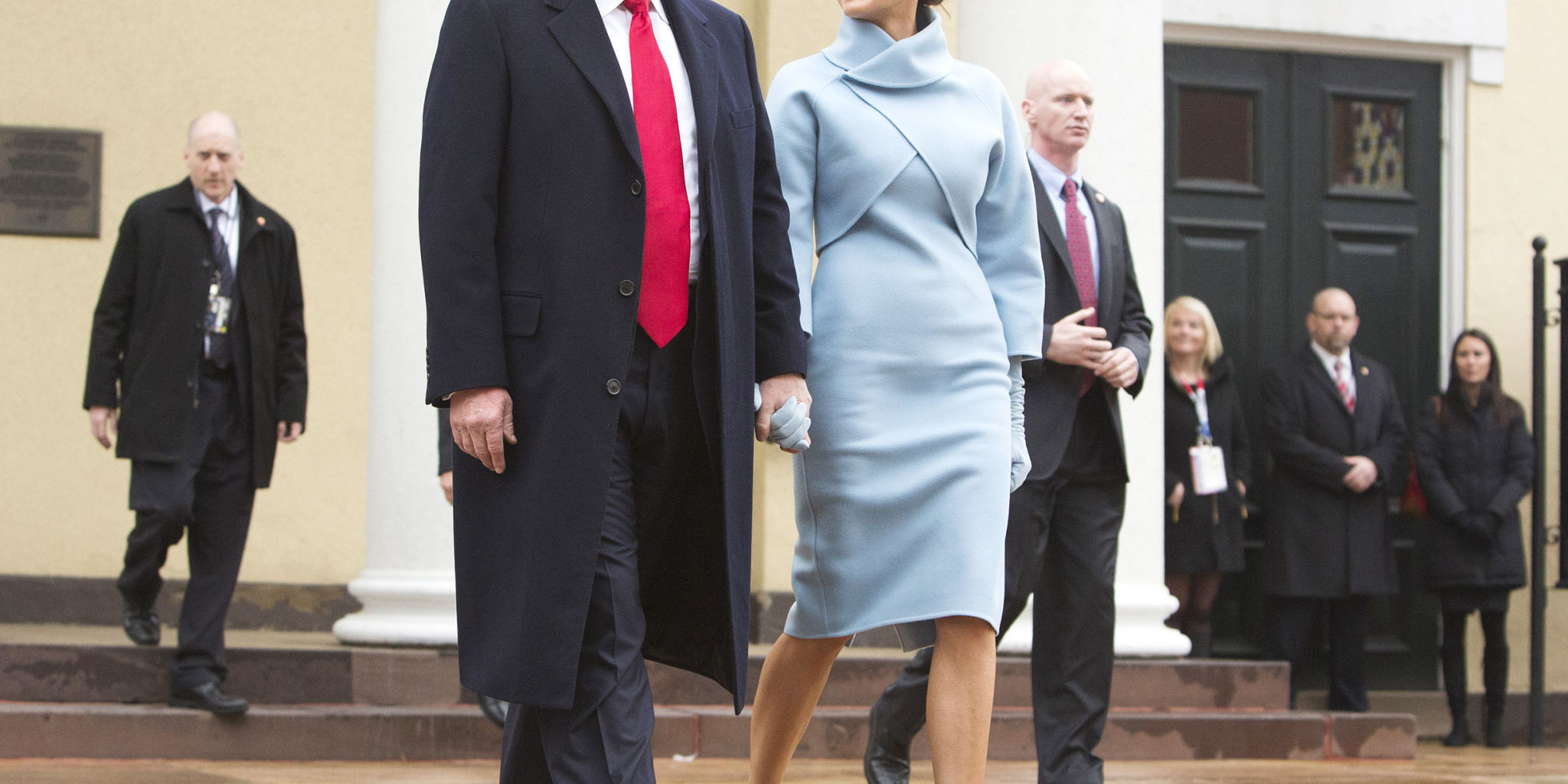 Melania Trump Inauguration Day Outfit Meaning - Why Melania Trump Wore Blue Ralph Lauren for the Inauguration Melania Trump Inauguration Day Outfit Meaning - Why Melania Trump Wore Blue Ralph Lauren for the Inauguration