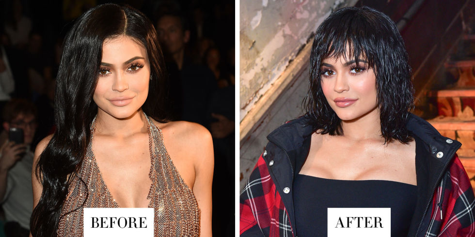 When:&nbsp;February 11, 2017 What:&nbsp;A Choppy Bob Why we love it:&nbsp;Just a few days after she switched things up in a navy blue wig, the perennial hair chameleon showed up at Alexander Wang's Fall 2017 runway show with a choppy shoulder-length bob and bangs.&nbsp; 