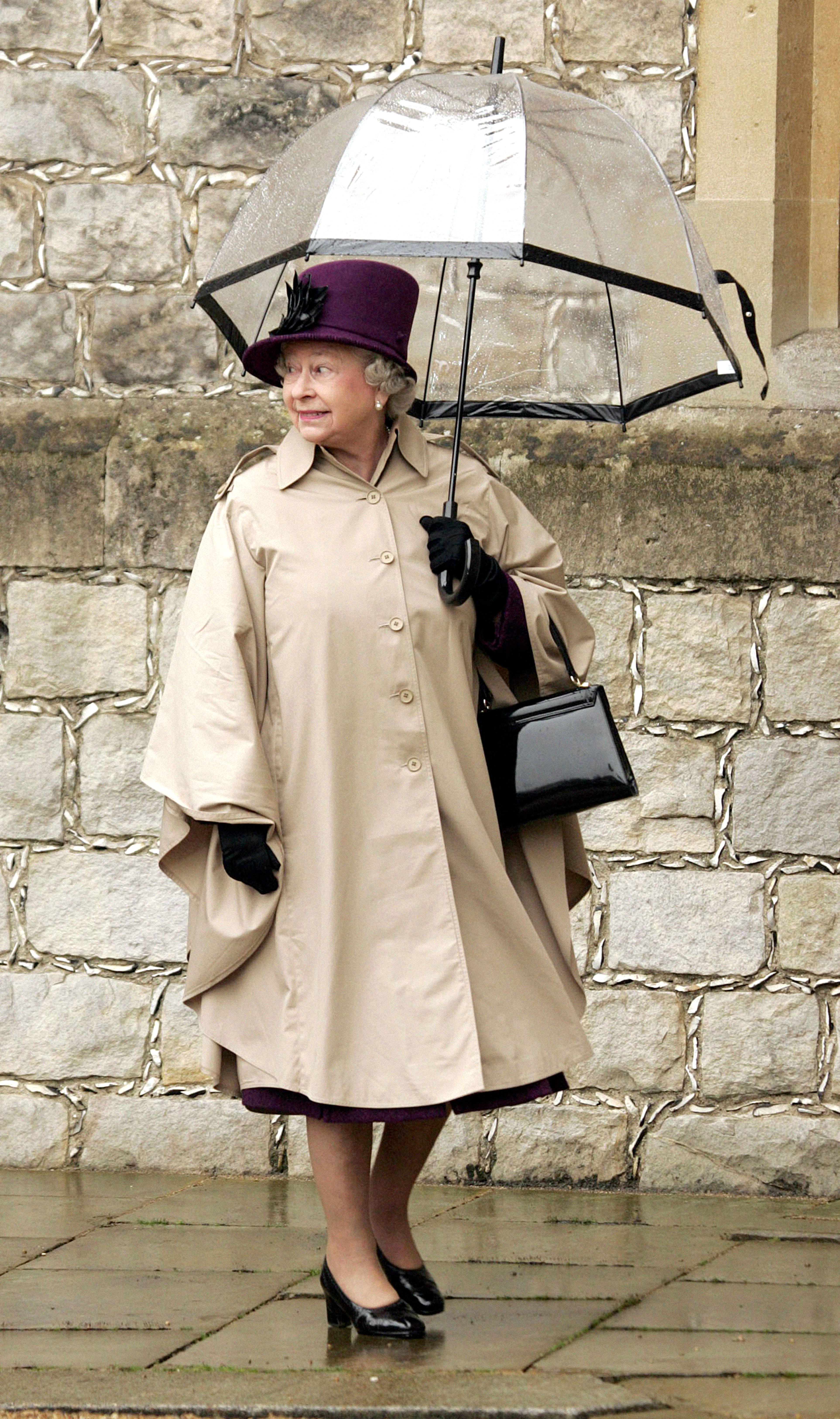 Queen Elizabeth Rainy Day Style National Umbrella Day