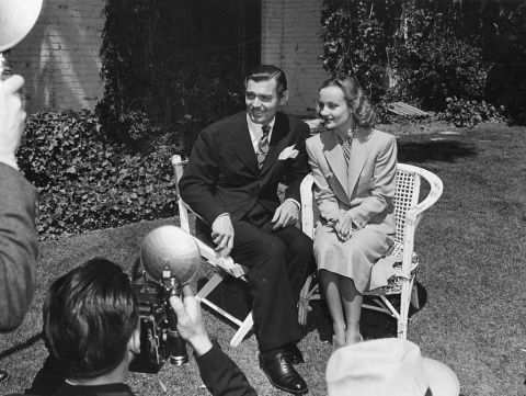 Clarke Gable and Carol Lombard