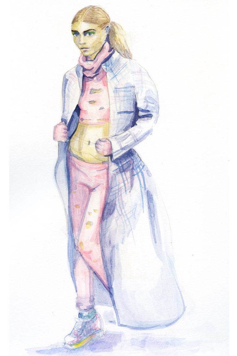 Fashion Illustrations - Fall 2014 Fashion Runway Sketches