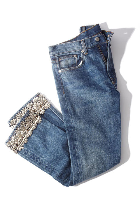 "A little sparkle goes a long way for the holidays, so these make a pretty present for your fashion-forward friend," says Merchandising Editor Dana Mendelowitz.Brock Collection jean, $840, shopBAZAAR.com.