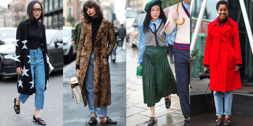 While the Gucci loafer is hardly a new style, the new pearl-embellished, fur lined, printed versions created under the keen eye of Alessandro Michele proved winners among the fashion girl set all year long—and show no signs of slowing down.